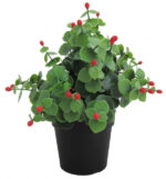 Piantina con Foglie in Pvc Tipo Gaultheria