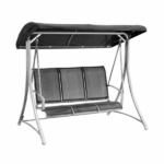 Dondolo Giardino 3 Posti Amalfi in Textilene 178x125x165 cm - immagine 5