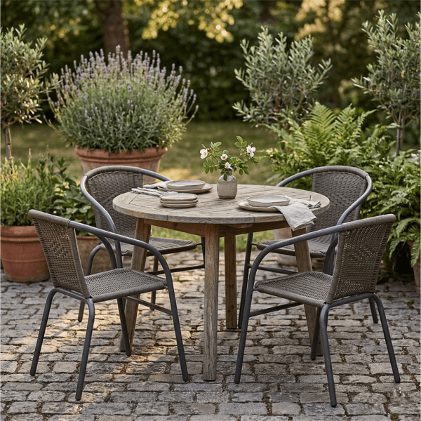 Sedia ios marrone (3) Set 4 Sedie Ios Marrone - immagine 1