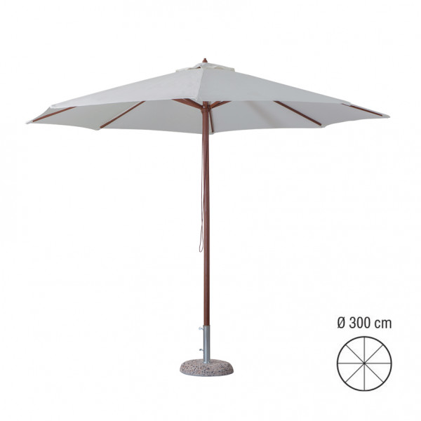 legnodiam3 Ombrellone Ø 3m in legno - immagine 1