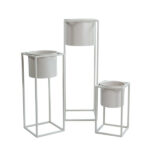 Set 3 portavasi quadrato