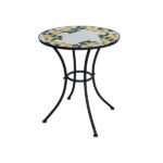 Tavolino Tondo Mosaico Lemon