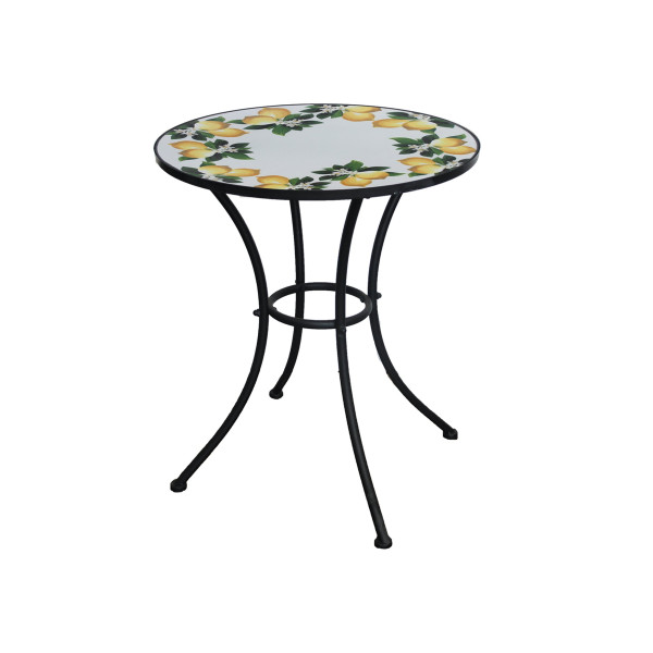 tondo Tavolino Tondo Mosaico Lemon - immagine 1