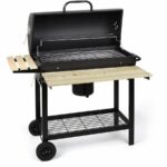 Barbecue con Coperchio e Ruote h103x108x71cm