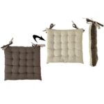 Cuscino per Sedia Tortora e Sabbia 40x40 cm Bicolore