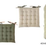 Cuscino per Sedia Verdone e Sabbia 40x40 cm Bicolore