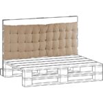 Cuscino Schienale per Divano Pallet e Bancali Esterno