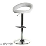 Sgabello Bianco con Schienale