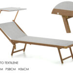 Lettino Mare Effetto Legno