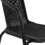 Sedia da Giardino in Acciaio - Nera - immagine 4