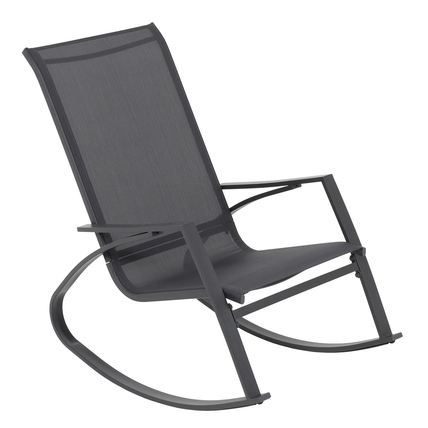 798080_1 Poltrona a dondolo grigia - immagine 1