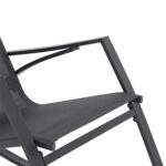 Poltrona a dondolo grigia - immagine 4