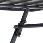 Tavolo da Giardino Pieghevole in Acciaio Grigio 110x70cm - immagine 5