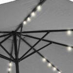 Ombrellone da giardino Decentrato con 32 LED Pannello Solare - immagine 2