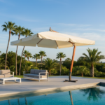 Ombrellone Rettangolare a lampada  3x4 metri