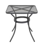 Tavolo da Giardino in Acciaio Nero