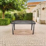 Tavolo Rettangolare in Acciaio Nero - immagine 2