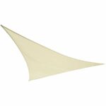 Telo Ombreggiante Vela da Giardino Triangolare Ecru 3 metri