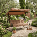 Dondolo Giardino 3 Posti con Funzione Letto - 200x164 cm