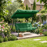 Dondolo Giardino 3 Posti con Funzione Letto - 200x164 cm - immagine 2