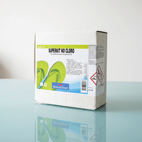 Tavola da disegno 1 (1) Lapi Superkit No Cloro Trattamento Attivo e Antialghe per Piscina 4x280 gr - immagine 1