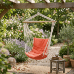 Sedia ad Amaca Sospesa in Tessuto da Giardino e Balcone 90x52 cm - immagine 3