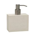 Dispenser Sapone Effetto Materico Beige 250ml - h.14x11x5,8cm