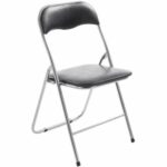 Set 6 Sedie Pieghevoli Nera e Silver - immagine 2