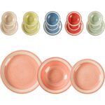 Servizio 18 pz piatti Nobur in stoneware