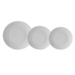 Servizio 12 pz piatti in Porcellana Blanco Round