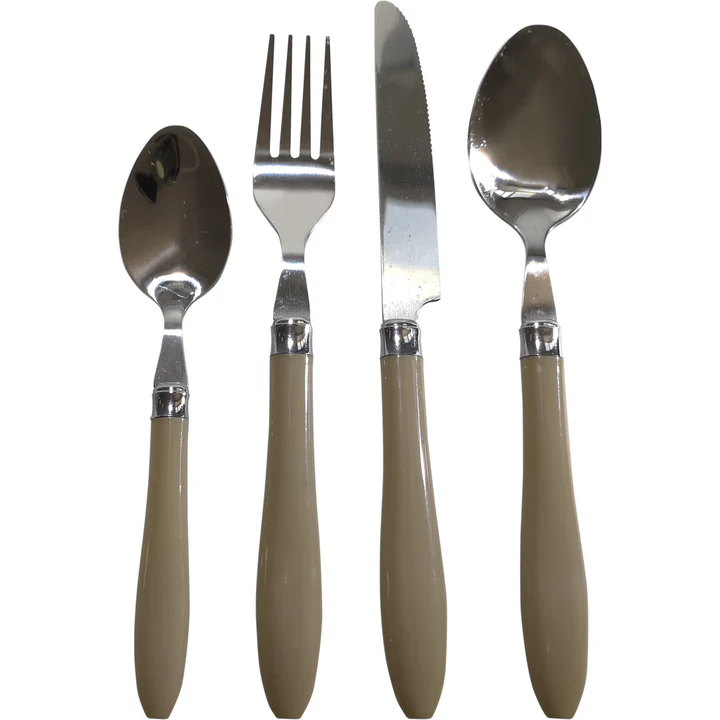 imgi_6_576617 Servizio posate in acciaio inox 24 pezzi Kharisma Tortora - immagine 1