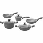 Batteria 8 pz di pentole con coperchi in vetro e fondo a induzione Linea CookStone