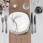 Servizio 12 pz piatti Flexy in porcellana - immagine 2