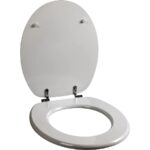 Copriwater in Legno Grigio chiaro 37x43,4 cm