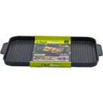 Piastra Grill con 2 manici e fondo a induzione Linea ChefStone 45x28 cm - immagine 2