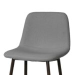 Set 4 PZ Sgabelli Alti tessuto in Lino Grigio - immagine 2