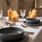 Servizio 18 pz piatti in stoneware Nordica Grigio - immagine 2