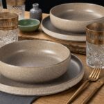 Servizio 18 pz piatti in Stoneware Nordica Tortora - immagine 2