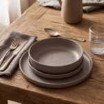 Servizio 18 pz piatti in Stoneware Nordica Tortora - immagine 3