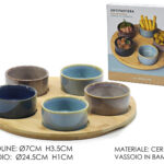 Set 5PZ Antipastiera Reactive c/vassoio
