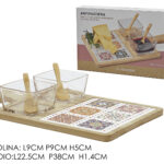 Antipastiera Azulejos c/base bamboo cuc