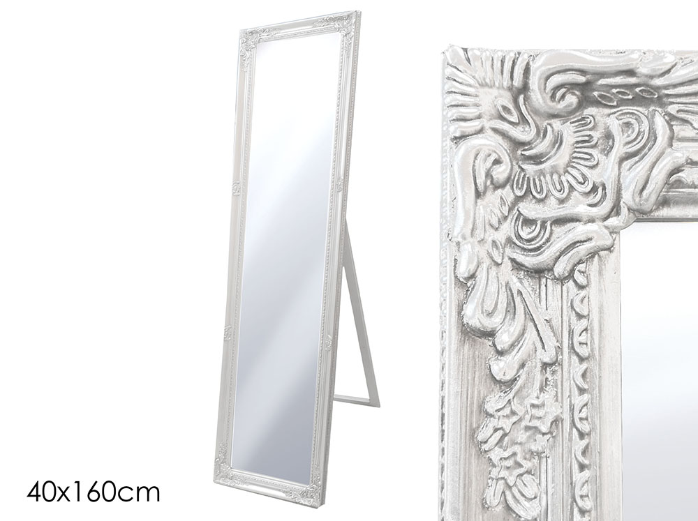 nor Specchio da Terra Antichizzato Bianco 40cmx160cm - immagine 1