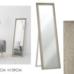 Specchio da Terra 48,5x159cm Rovere