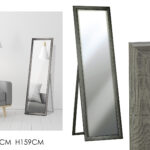 Specchio da Terra 48,5 x H159cm Rovere Grigio