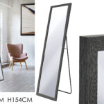 Specchio da Terra 44x H154 Rovere Scuro