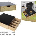 Portacapsule in bamboo