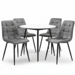 Set 4 Sedie 64x47x69cm Grigia