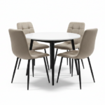 Set 4 Sedie 64x47x69cm Beige