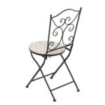 Set Bistrot tavolo rotondo Top in ceramica Effetto Mosaico - immagine 5