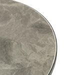 Set  Bistrot tavolo rotondo  in ceramica Effetto Marmo Grigio - immagine 2